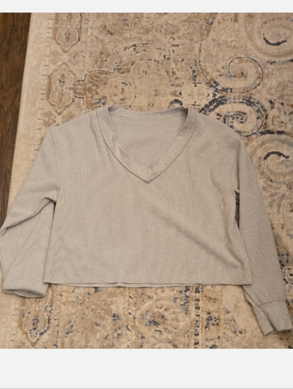 Skims Grey Top Size S